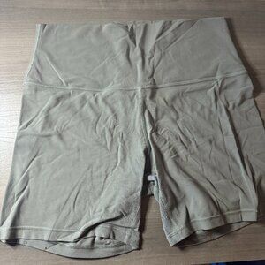 lululemon align 6" shorts size 10 Grey Sage